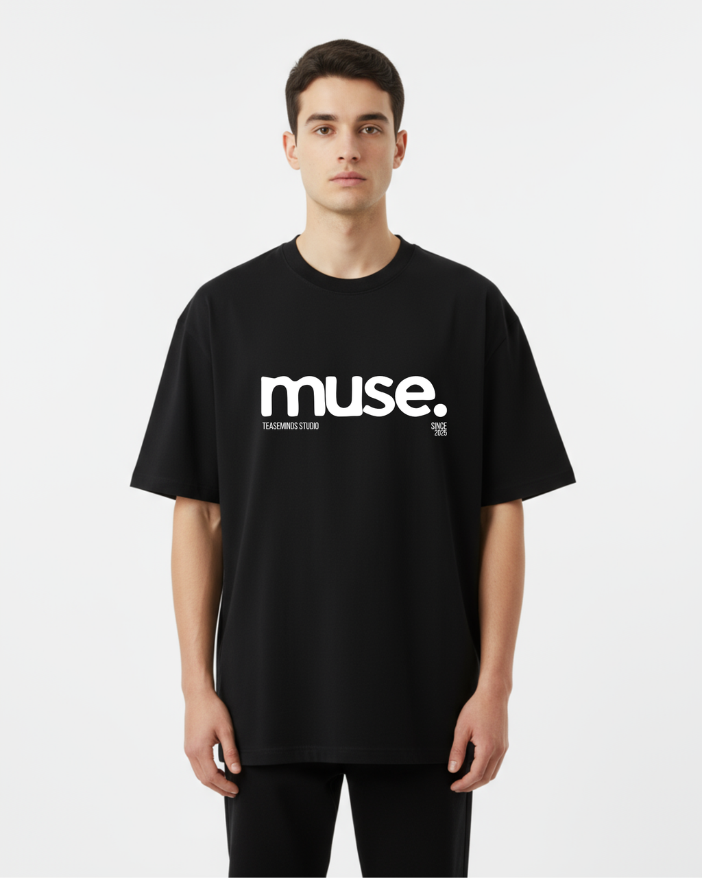 "Muse" Oversized Tee - Half Sleeve
