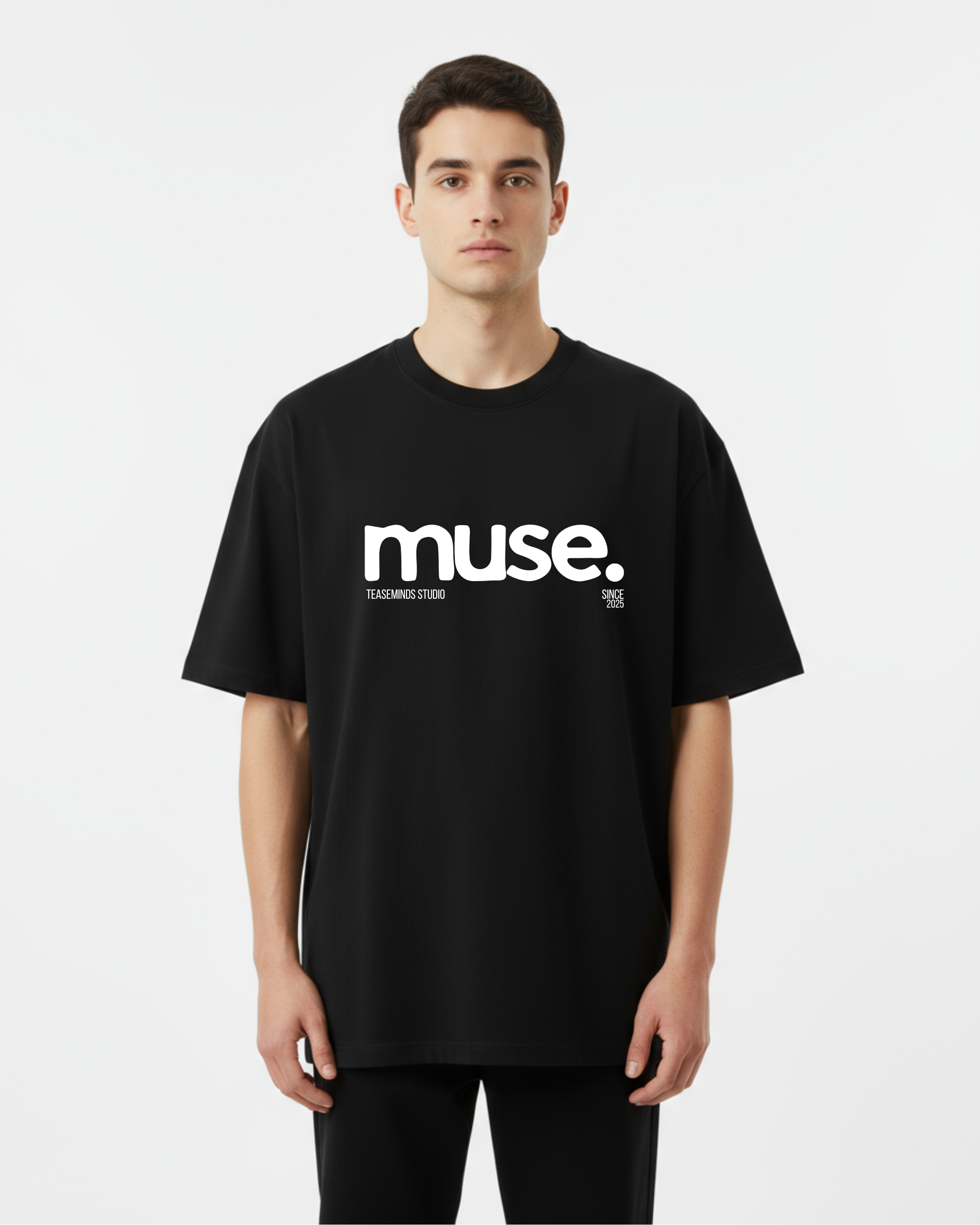 "Muse" Oversized Tee - Half Sleeve