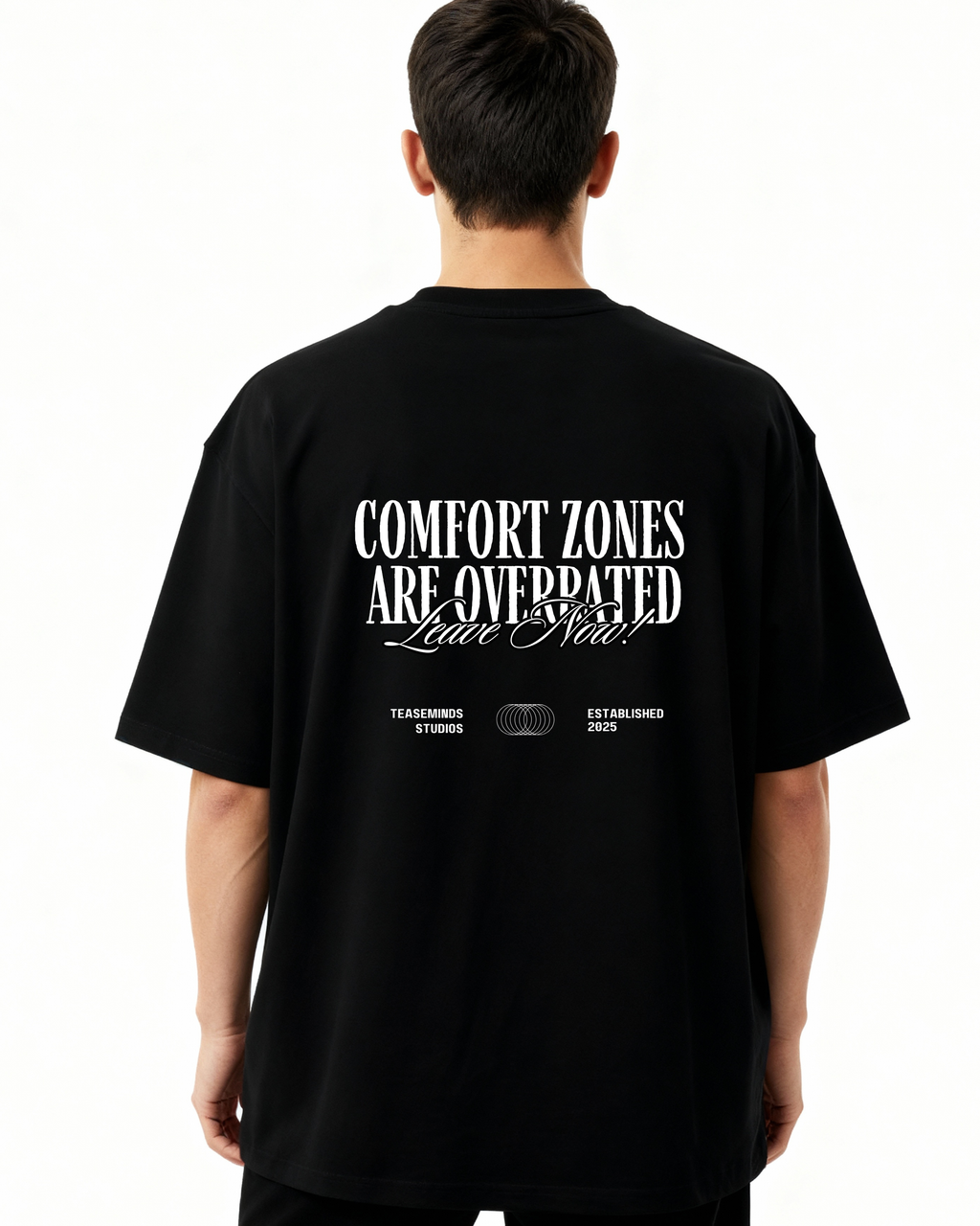"Comfort" Oversized Tee - Half Sleeve