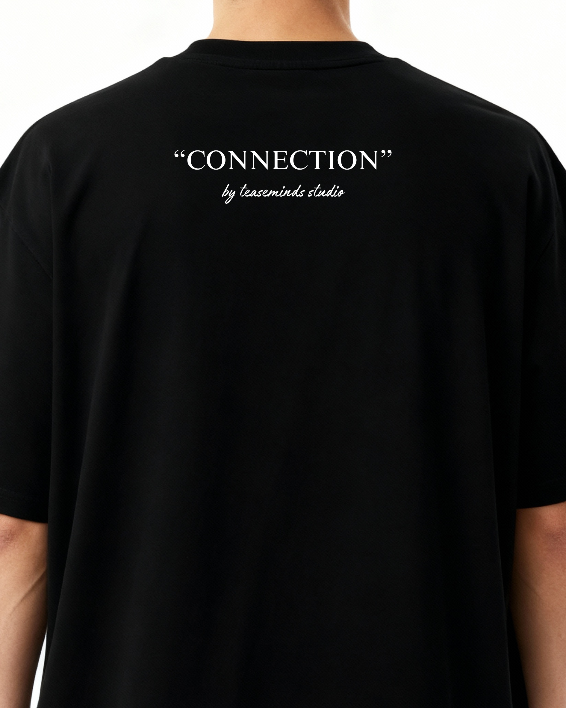 "Connection" Oversized Tee - Half Sleeve