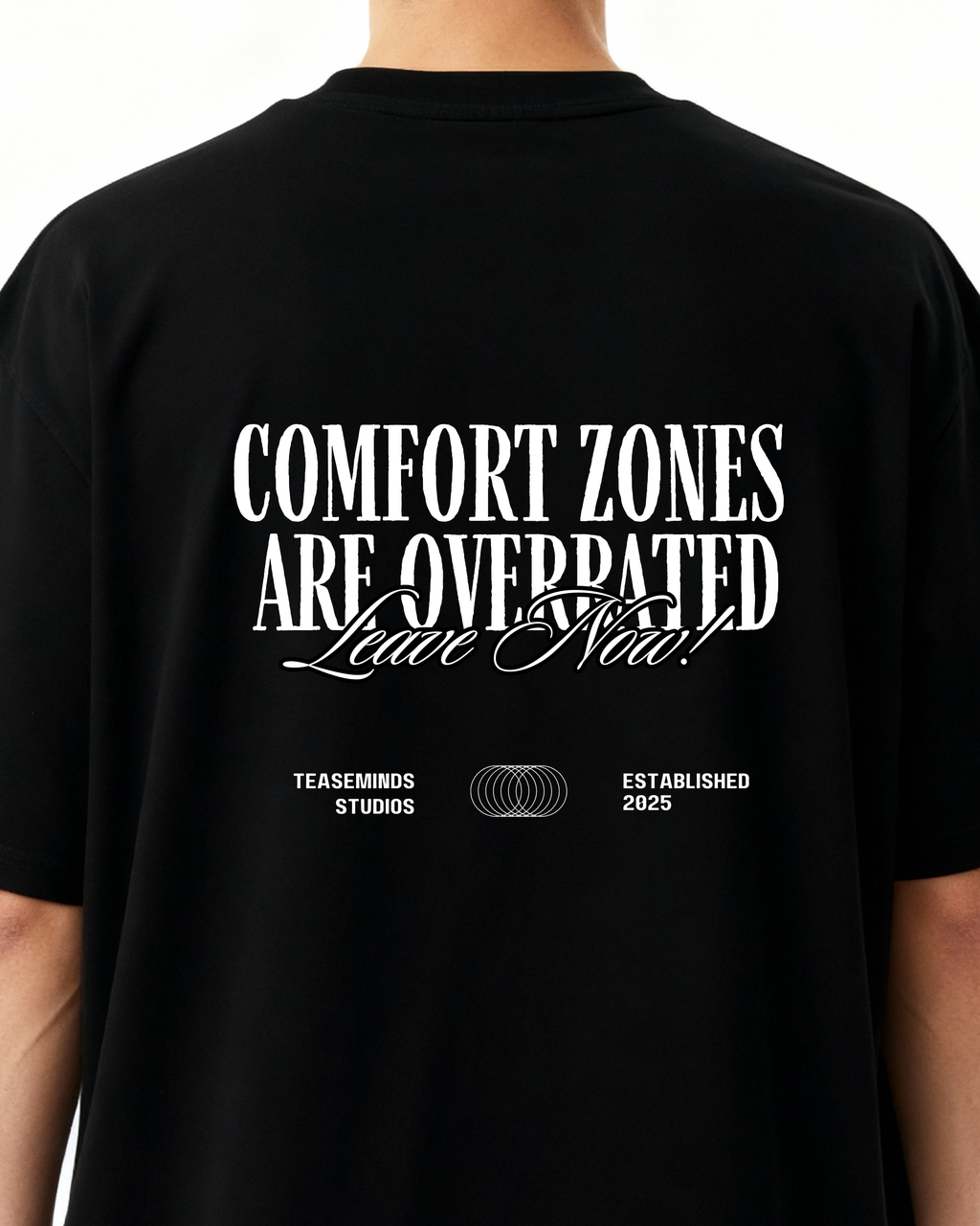 "Comfort" Oversized Tee - Half Sleeve