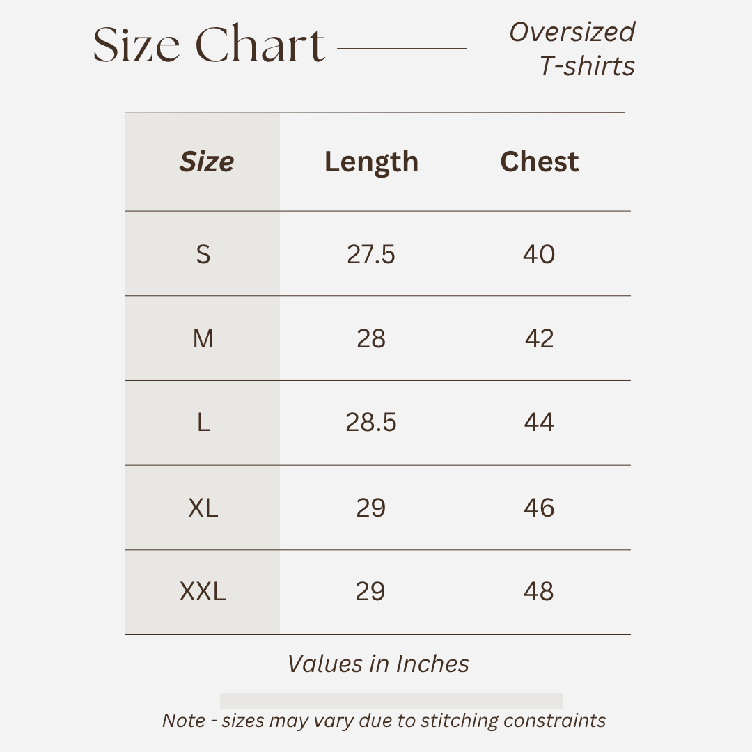 "Muse" Oversized Tee - Half Sleeve