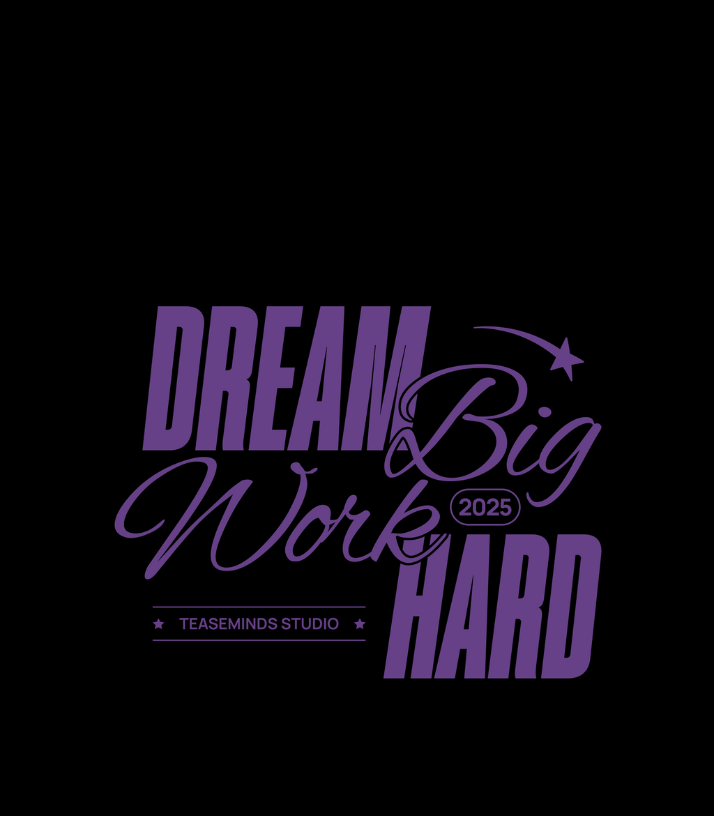 Dream Big Streetwear Hoodie - Black