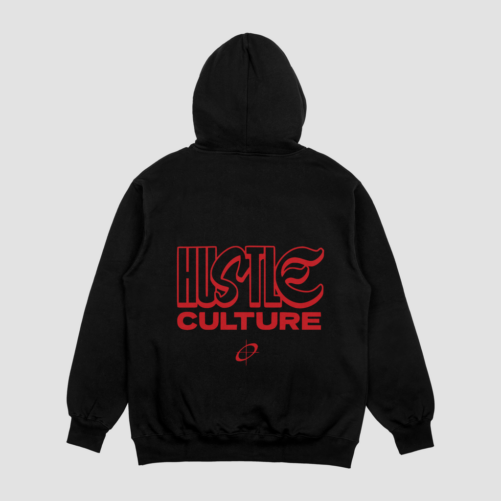 Hustle Streetwear Hoodie - Black