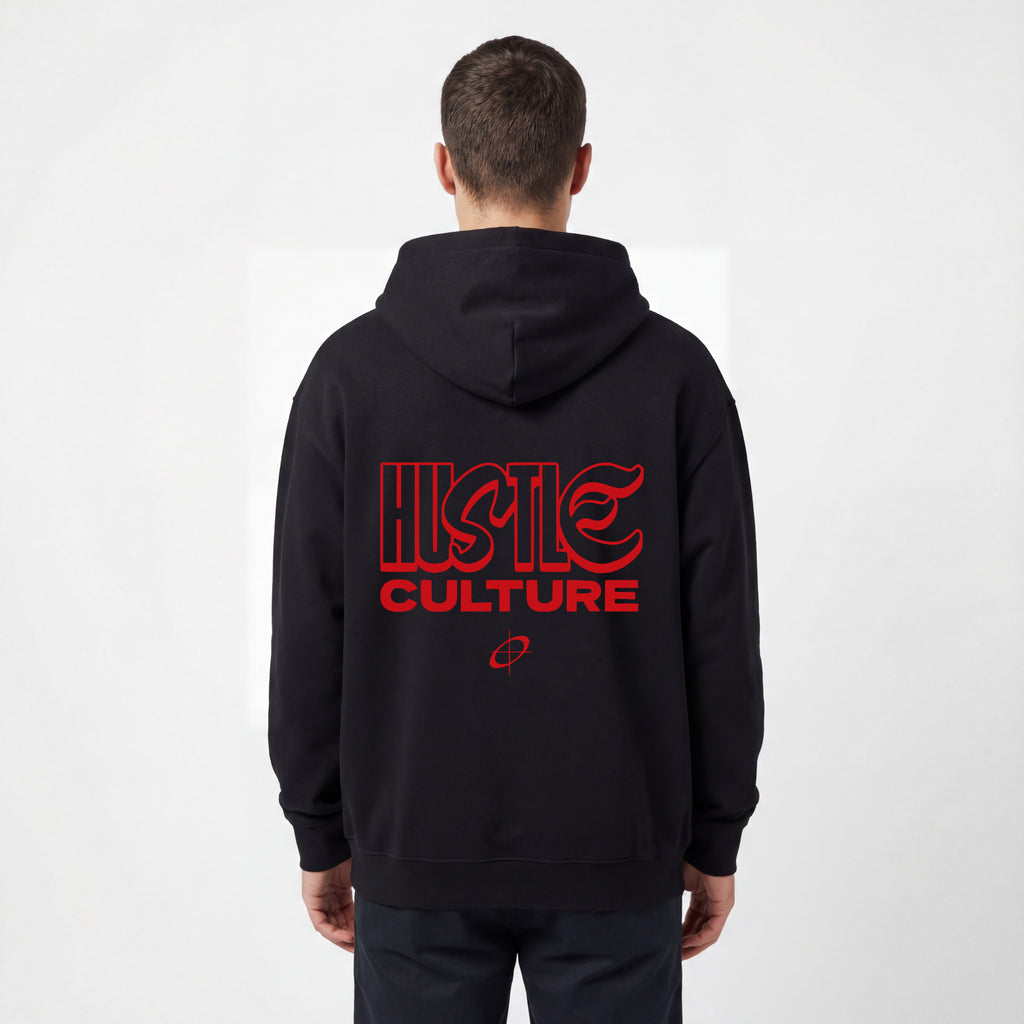 Hustle Streetwear Hoodie - Black