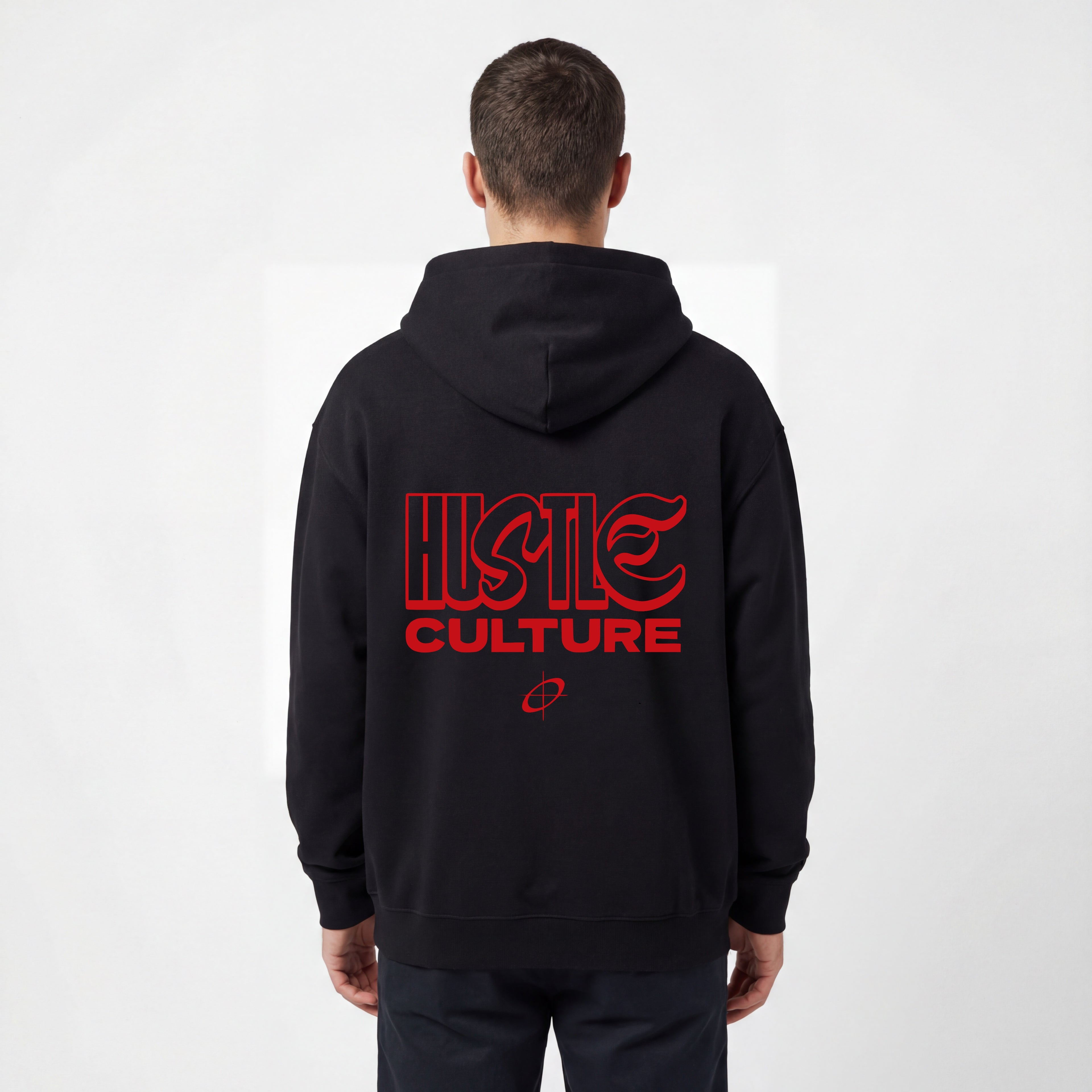 Hustle Streetwear Hoodie - Black